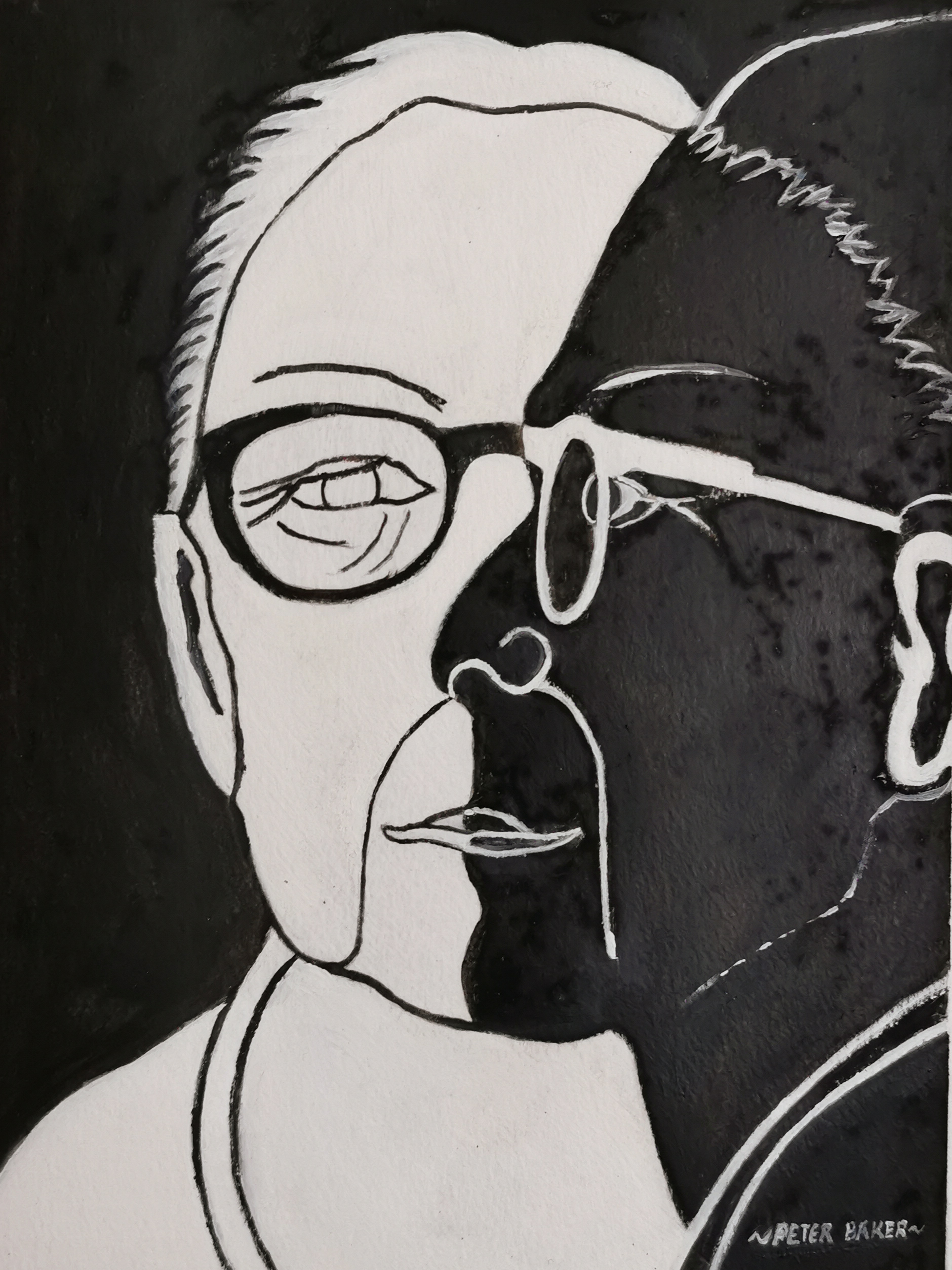 Self portrait after Georges Braque